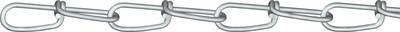 dörner + helmer 156128 Knotenkette Silber Stahl galvanisch verzinkt 90 m Kettenglied Stärke 1.8 mm