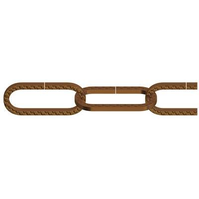 dörner + helmer 153722 Zierkette Alt-Messing Stahl 40 m