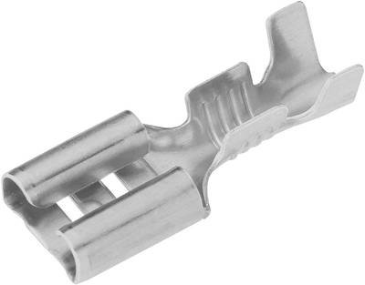 Vogt Verbindungstechnik 3832d.61 Flachsteckhülse mit Rasthaken Steckbreite: 6.3 mm Steckdicke: 0.8 mm 180 ° Unisoliert M