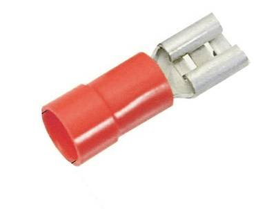 LAPP 63101020 Flachsteckhülse Steckbreite: 2.8 mm Steckdicke: 0.5 mm 180 ° Teilisoliert Rot 100 St.