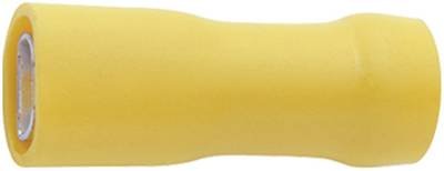 Klauke 750V Flachsteckhülse Steckbreite: 6.3 mm Steckdicke: 0.8 mm 180 ° Vollisoliert Gelb 1 St.