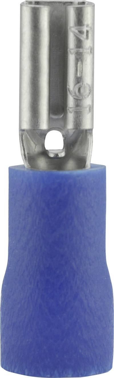 Vogt Verbindungstechnik 389905 Flachsteckhülse Steckbreite: 2.8 mm Steckdicke: 0.5 mm 180 ° Teilisoliert Blau 1 St.