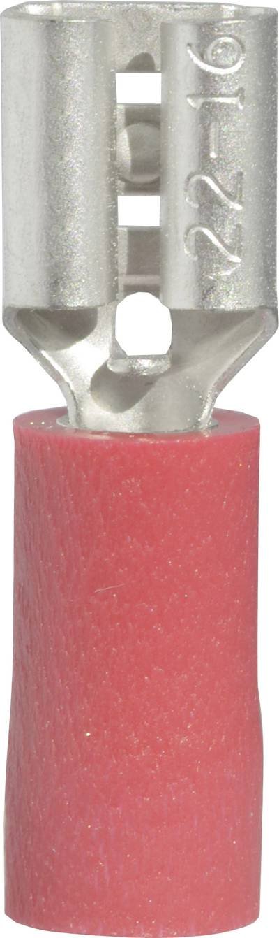 Vogt Verbindungstechnik 3901S Flachsteckhülse Steckbreite: 4.8 mm Steckdicke: 0.5 mm 180 ° Teilisoliert Rot 1 St.