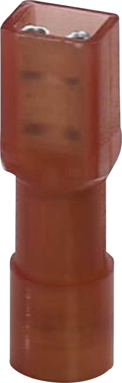 Phoenix Contact 3240538 Flachsteckhülse Steckbreite: 6.3 mm Steckdicke: 0.8 mm 180 ° Vollisoliert Rot 50 St.