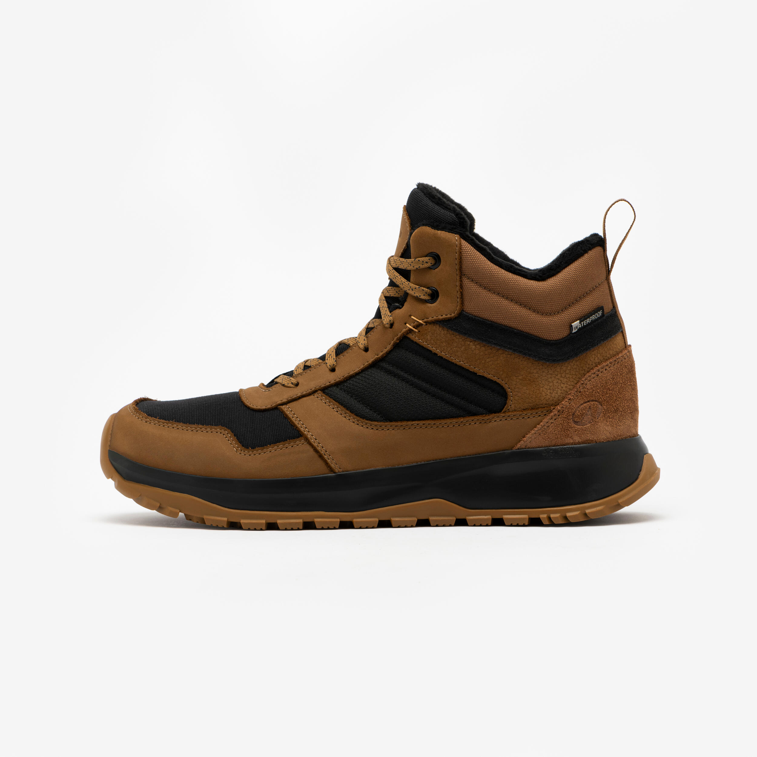 QUECHUA Botas de senderismo cálidas e impermeables Hombre Quechua NH500 Piel marrón