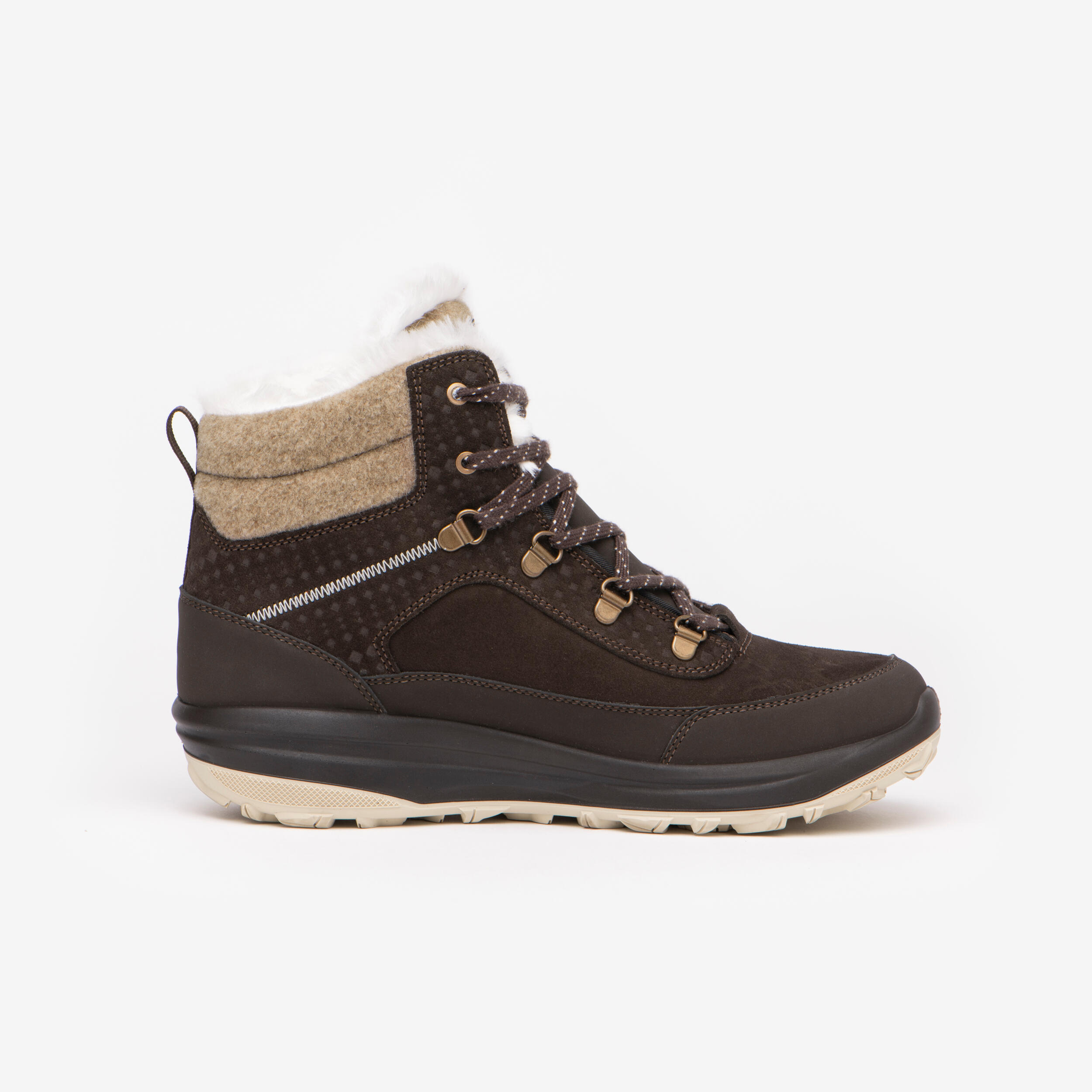 QUECHUA Botas de nieve y apreski de piel impermeables Mujer Quechua SH900