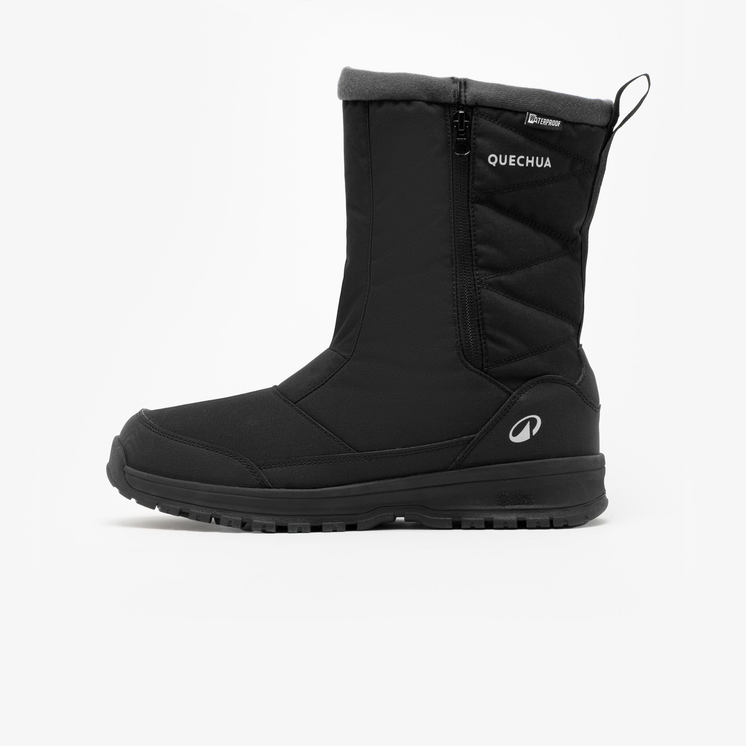 QUECHUA Botas de senderismo nieve impermeables Hombre Quechua NH100 negro