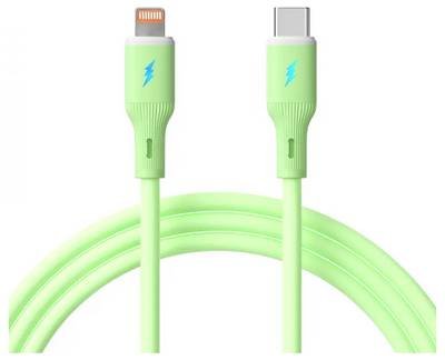 Akyga USB-Kabel USB-C® Stecker, Apple Lightning Stecker 1 m Grün AK-USB-73