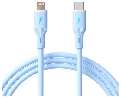 Akyga USB-Kabel USB-C® Stecker, Apple Lightning Stecker 1 m Blau AK-USB-72