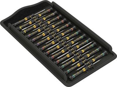 Wera Kraftform ESD Micro Big Pack 1 ESD Schraubendreher-Set 25teilig Kreuzschlitz Phillips, TORX, TORX Plus, Pentalobe,