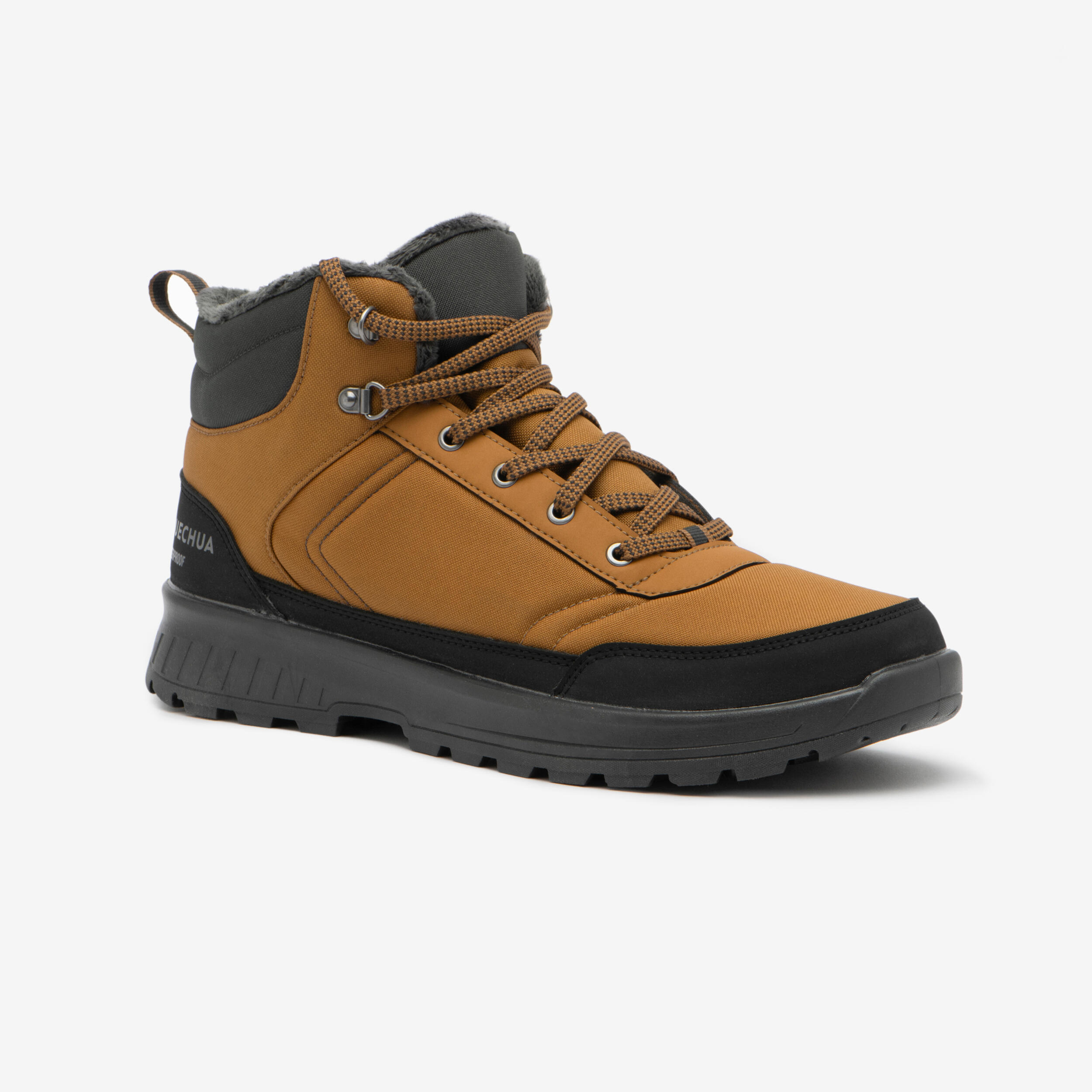 QUECHUA Botas de nieve y apreski impermeables Hombre Quechua NH100 marrón