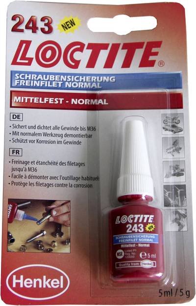 LOCTITE® 243 1370555 Schraubensicherung Festigkeit: mittel 5 ml