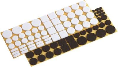 Metafranc WU0645306 Filzgleiter selbstklebend Weiß, Braun 1 Set