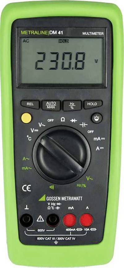 Gossen Metrawatt METRALINE DM 41 Hand-Multimeter digital CAT III 600 V, CAT IV 300 V Anzeige (Counts): 4000