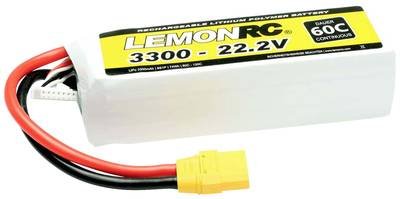 LemonRC Modellbau-Akkupack (LiPo) 22.2 V 3300 mAh Zellen-Zahl: 6 60 C Softcase XT90