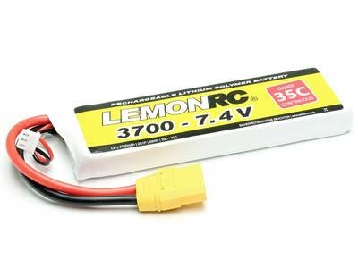 LemonRC Modellbau-Akkupack (LiPo) 7.4 V 3700 mAh Zellen-Zahl: 2 35 C Softcase XT90