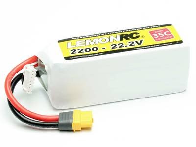 LemonRC Modellbau-Akkupack (LiPo) 22.2 V 2200 mAh Zellen-Zahl: 6 35 C Softcase XT60