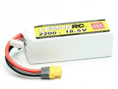 LemonRC Modellbau-Akkupack (LiPo) 18.5 V 2200 mAh Zellen-Zahl: 5 35 C Softcase XT60