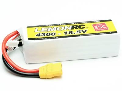 LemonRC Modellbau-Akkupack (LiPo) 18.5 V 4300 mAh Zellen-Zahl: 5 35 C Softcase XT90