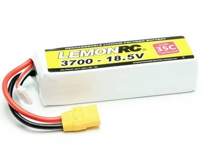 LemonRC Modellbau-Akkupack (LiPo) 18.5 V 3700 mAh Zellen-Zahl: 5 35 C Softcase XT90