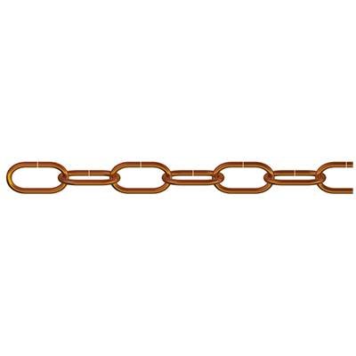 dörner + helmer 153538 Zierkette Alt-Messing Stahl 10 m