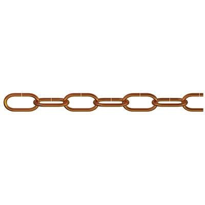 dörner + helmer 153521 Zierkette Alt-Messing Stahl 10 m