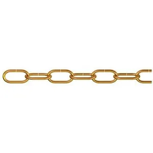 dörner + helmer 153295 Zierkette Messing Stahl 40 m