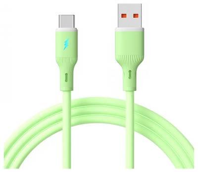 Akyga USB-Kabel USB-A Stecker, USB-C® Stecker 1 m Grün AK-USB-64