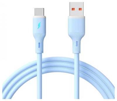 Akyga USB-Kabel USB-A Stecker, USB-C® Stecker 1 m Blau AK-USB-63