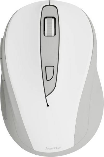 Hama WM-400 Maus Kabellos Optisch Weiß 6 Tasten 1600 dpi
