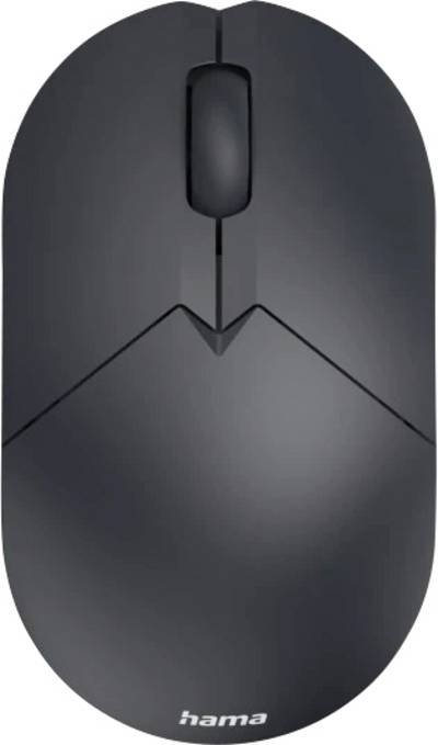 Hama WM-150 Maus Kabellos Optisch Schwarz 3 Tasten 1600 dpi Geräuscharme Tasten