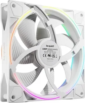 BeQuiet LIGHT WINGS | 140mm PWM Reverse White PC-Gehäuse-Lüfter Weiß