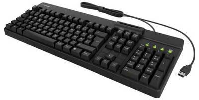 Keysonic KSK-8040U-CR (DE) Kabelgebunden Tastatur Deutsch, QWERTZ Schwarz
