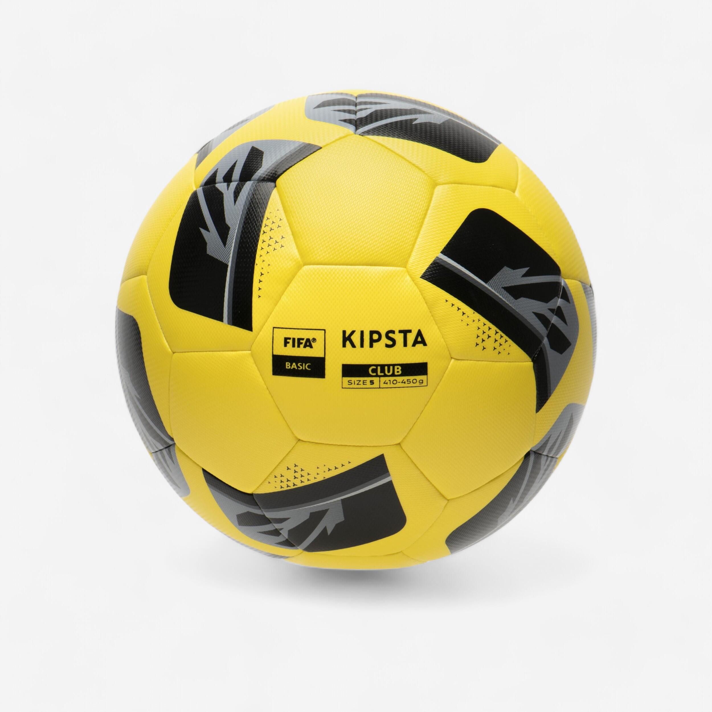KIPSTA Balón de fútbol híbrido FIFA BASIC CLUB BALL talla 5 amarillo