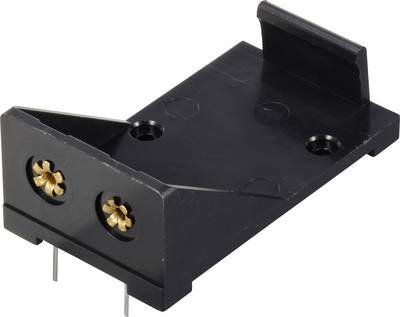 TRU COMPONENTS TC-13220596 Batteriehalter 1x 9 V Block Kontaktpole (L x B x H) 55 x 31 x 21 mm