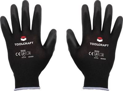 TOOLCRAFT TO-5621646 Nylon, Polyurethan Arbeitshandschuh Größe (Handschuhe): 9 EN 388 CAT II 1 Paar