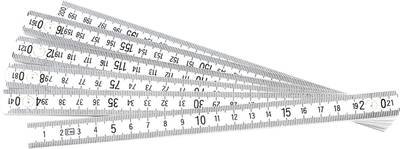 Brüder Mannesmann Zollstock M 810-PVC-2 Maßstab 2 m Kunststoff