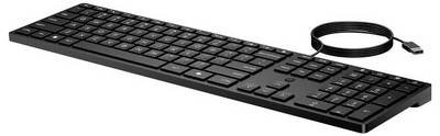 Tastatur 320K für Desktop-PC , CH Layout Kabelgebunden, USB Tastatur Schweiz, QWERTZ Schwarz USB-Anschluss