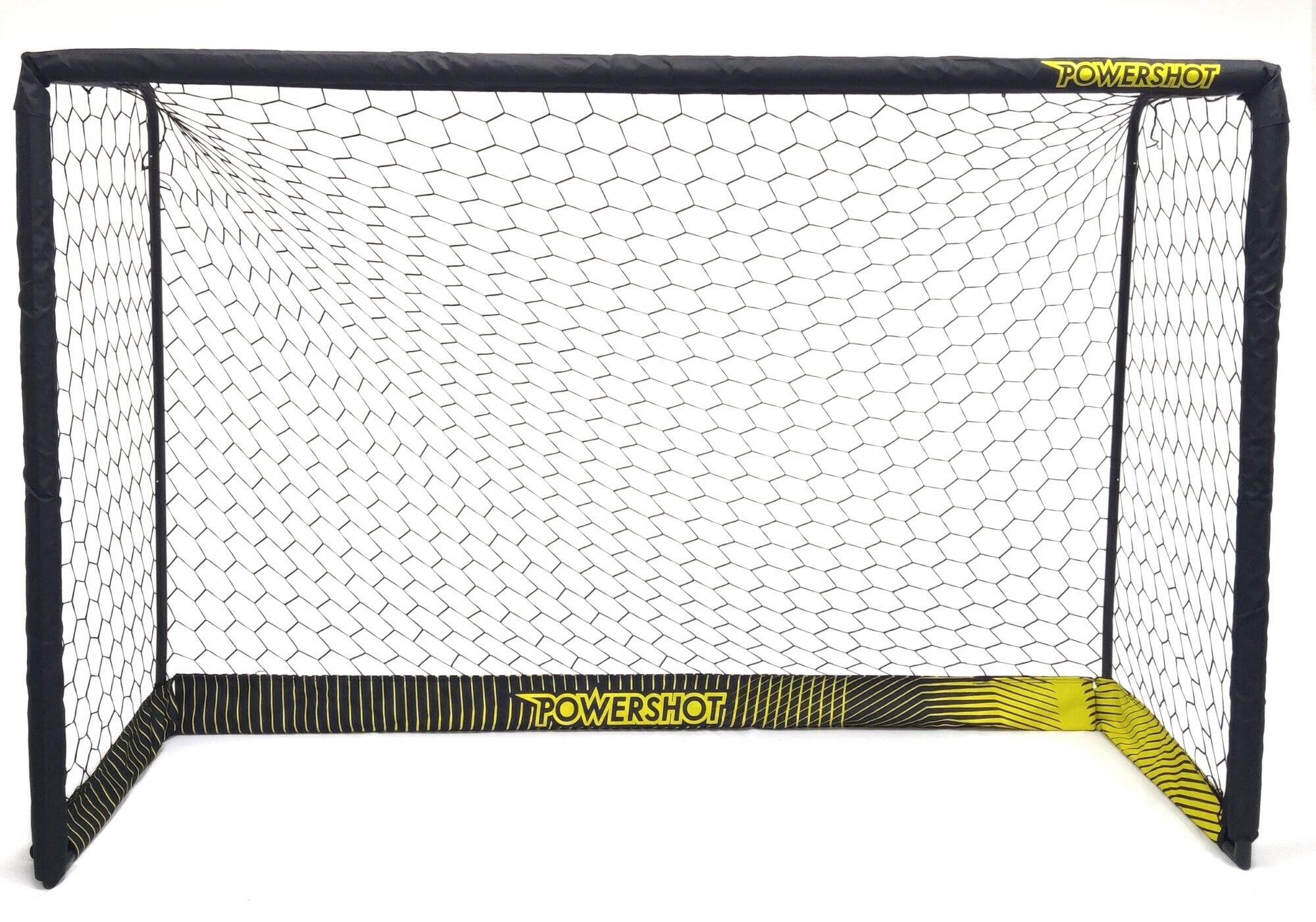 POWER SHOT Portería de fútbol de acero negro - 3 x 2 m