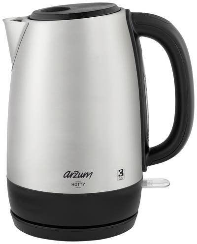 arzum AR3074 Wasserkocher schnurlos, Überhitzungsschutz Inox Fassungsvermögen: 1.7 l