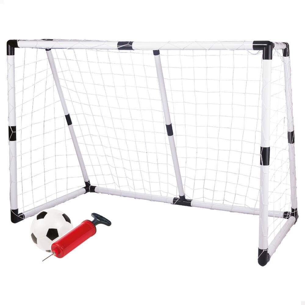AKTIVE Portería de fútbol para niños c/pelota e hinchador COLORBABY