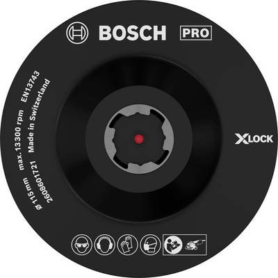 X-LOCK Stützteller, mit Klettverschluss 115 mm Bosch Accessories 2608601721 Bosch Accessories 2608601721