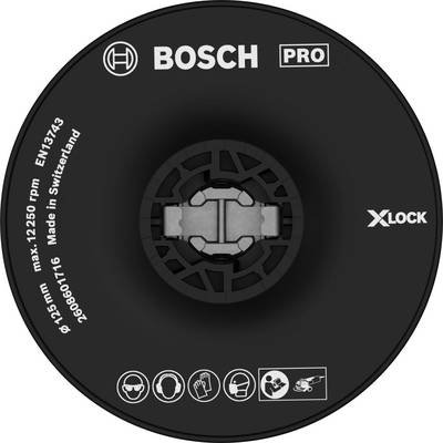 X-LOCK Stützteller, hart, 125 mm Bosch Accessories 2608601716 Bosch Accessories 2608601716