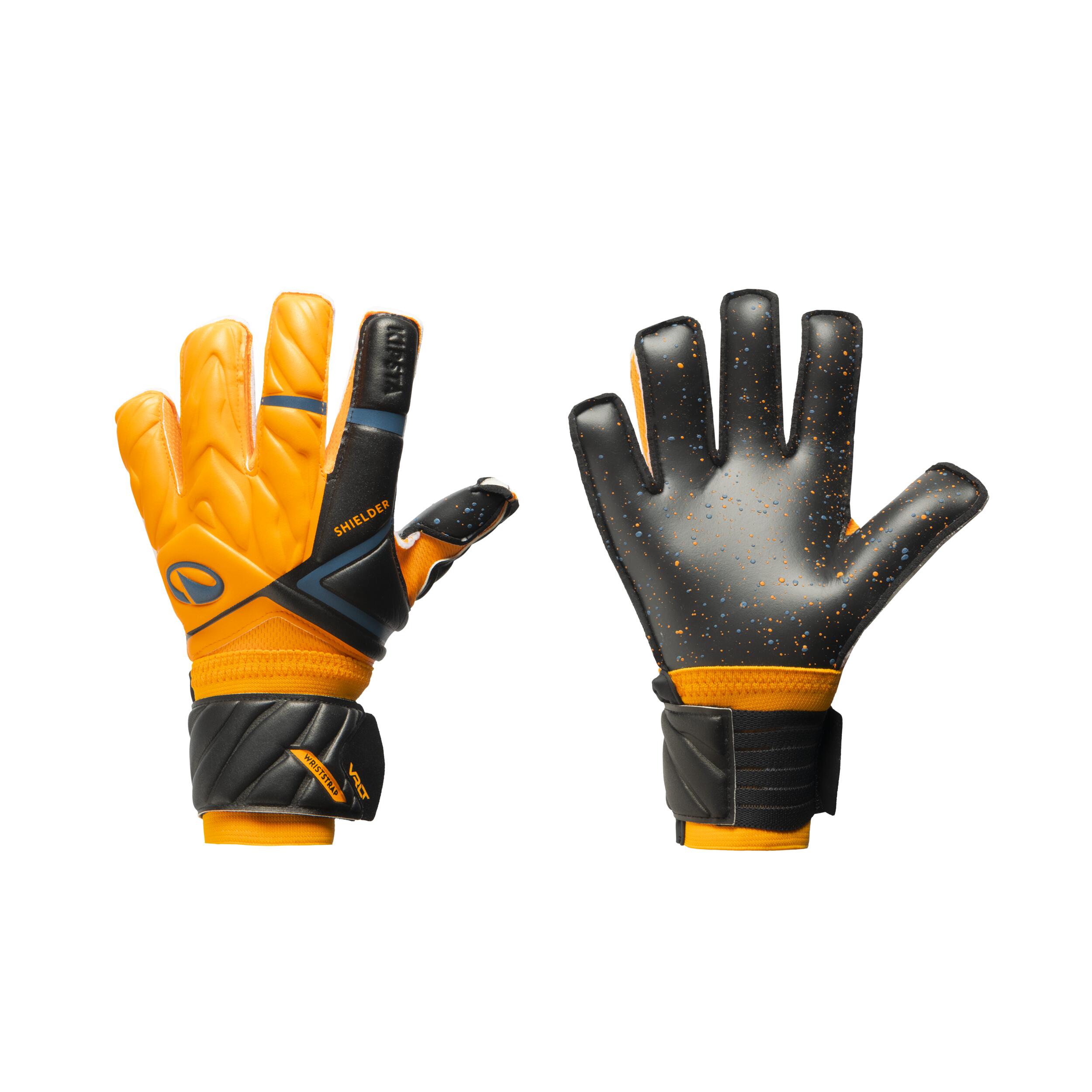 KIPSTA GUANTES DE PORTERO DE FÚTBOL NIÑO VRLT 500 CON PROTECCIÓN EN LOS DEDOS