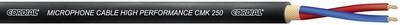 Cordial CMK 250 Mikrofonkabel 2 x 0.5 mm² Schwarz Meterware