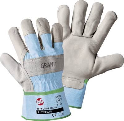 Leipold Doehle 1574-10 Granit Rindnarbenleder Arbeitshandschuh Größe (Handschuhe): 10, XL EN 388:2016 CAT II 1 Paar