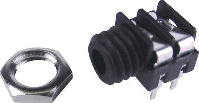 Cliff FCR1281 Klinken-Steckverbinder 3.5 mm Buchse, Einbau horizontal Polzahl: 2 Mono Schwarz 1 St.