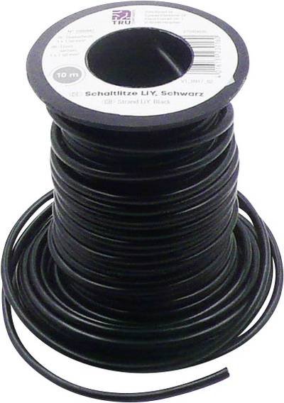 TRU COMPONENTS 1566842 Litze LiY 1 x 1.50 mm² Schwarz 10 m