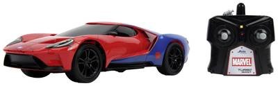 JADA TOYS 253226002 Marvel Spider-Man RC 2017 Ford GT 1:16 RC Einsteiger Modellauto Elektro Sportwagen
