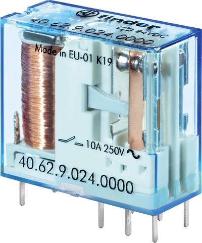 Finder 40.62.8.230.0000 Printrelais 230 V/DC 10 A 2 Wechsler 1 St.